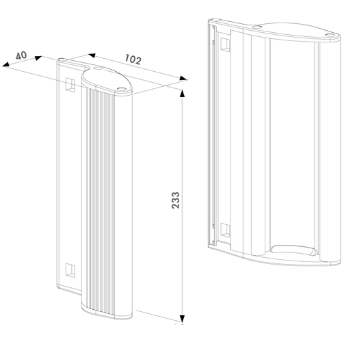 3006PULL-SILV  | Pulverbeschichteter Aluminium-Drckerset silber