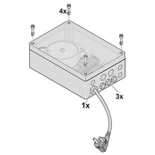 Steuerung Motor twist 200 im Gehuse anthrazit