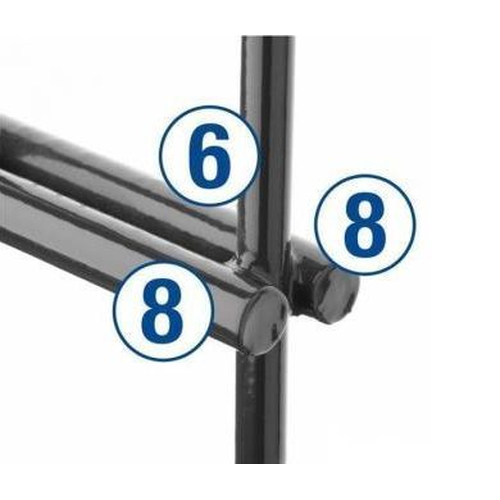 Doppelstabmatte 8/6/8 mm RAL 7016 anthrazitgrau ZH 1230 mm  MW 25 x 200 mm