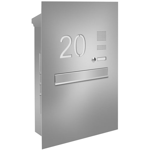 Zaun- Briefkasten Frisco ZB1100-03 Edelstahl