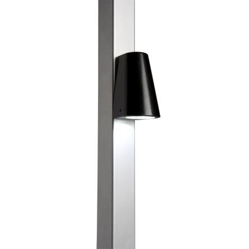 TRICONE-9005 | Design LED -Leuchte fr Tore und Zune RAL 9005 tiefschwarz