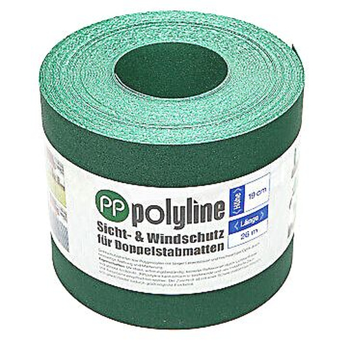 Sichtschutz |PP| polyline 26 m moosgrn - AUSLAUFMODELL -