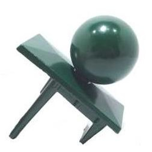 Kappe- ALU   60 x   40 mit �berstand & Kugel RAL 6005...