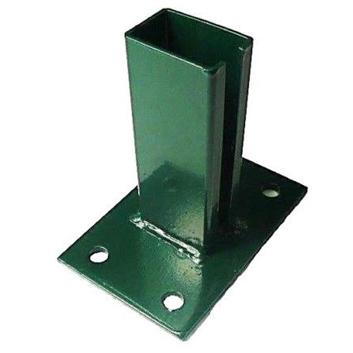 Fu�platte mit Schlitz RAL 6005 moosgr�n