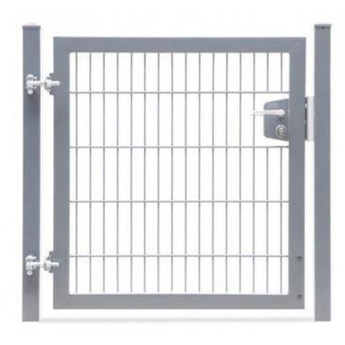 1 flg. Doppelstabmatten- Tor feuerverzinkt LW 1250 mm H   800 mm P 80 x 80 mm