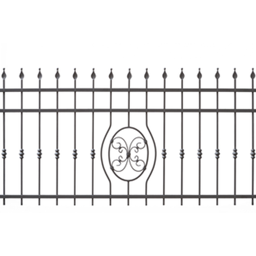 Schmiedezaun Rostock ZH 1000 DB703 eisenglimmer je lfm ZH 1500 mm