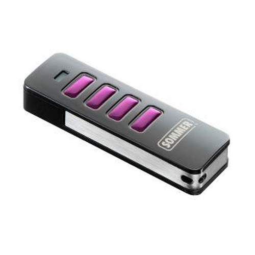 4-Befehl-Handsender Pearl schwarz-pink