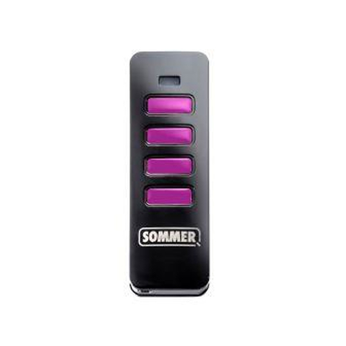 4-Befehl-Handsender Pearl schwarz-pink