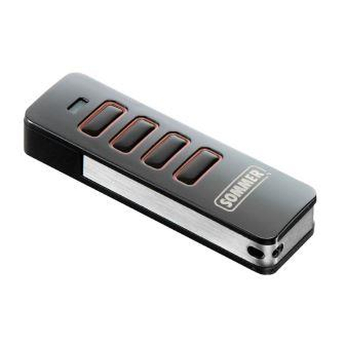 Handsender Pearl 4-Befehl schwarz-rot