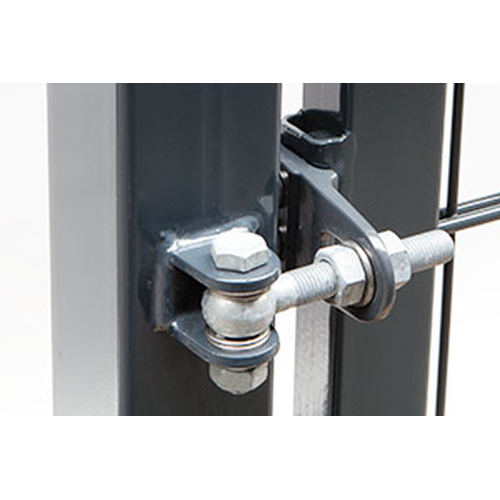 2 flg. Doppelstabmatten- Tor RAL 7016 anthrazitgrau LW 2000 mm H   800 mm P 80 x 80 mm