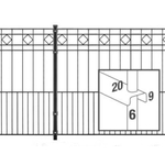 Schmuckmatte Turin RAL 7016 anthrazitgrau ZH   810 mm