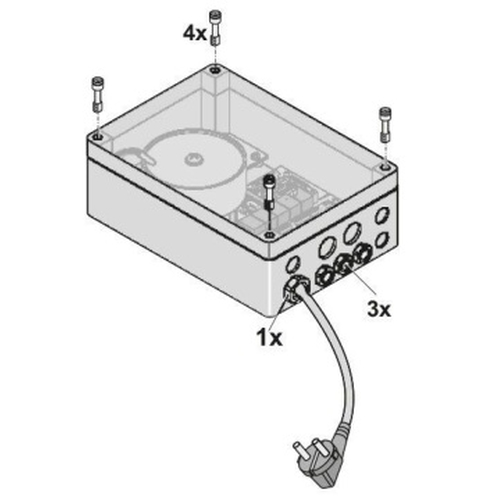 Steuerung Motor twist 200 im Gehuse grau