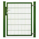 1 flg. Doppelstabmatten Tor Typ Vario compact RAL 6005...