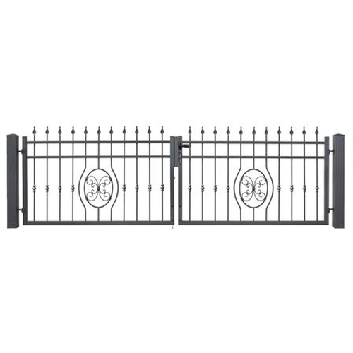 2 flg. Schmiedetr Rostock DB 703 eisenglimmer LW 4300 H 1000 mm