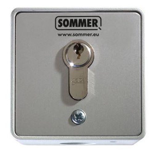 Schlsseltaster Aufputz | IP54 SOMMER-Ausf. | Profilhalbzylinder ABUS | 2-Kontakt tastend