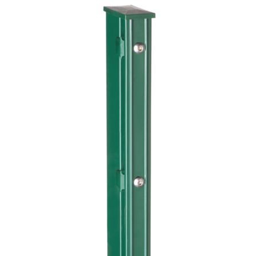 Pfosten Typ B Multi-premium mit Profilschiene RAL 6005 moosgrn ZH 1430 mm