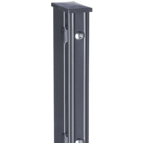 Pfosten Typ B Multi-premium mit Profilschiene RAL 7016 anthrazitgrau ZH 2430 mm
