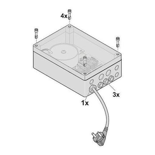 Steuerung Motor DT-A-1/ twist 350 | komplett im Gehuse, anthrazit | ohne Empfnger