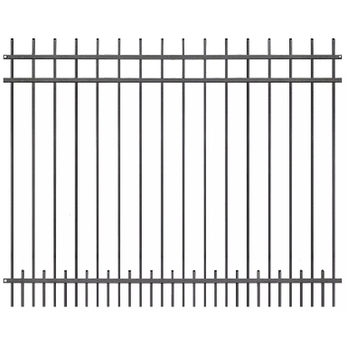 Schmiedezaun Rgen DB 703 eisenglimmer  je lfm ZH 1600 mm