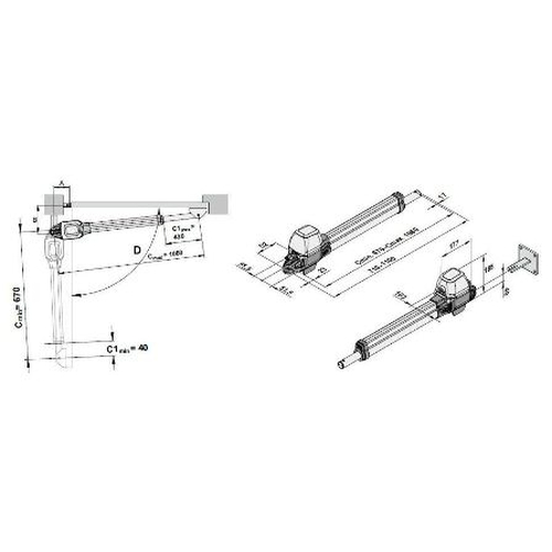 SOMMER Drehtorantrieb twist M S3  SET 2 flg.  |  f�r bis 2,5 m Torfl�gelbreite