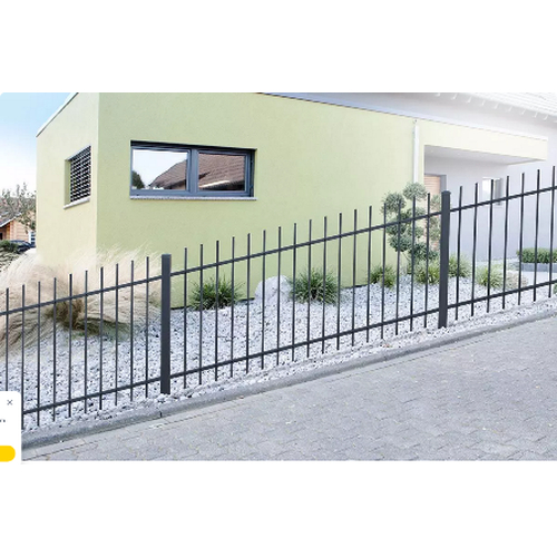 Metallzaun Brienz+ DB 703 eisenglimmer