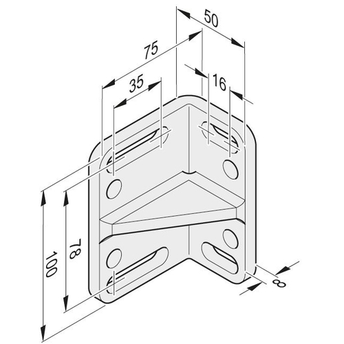 Konsole fr Pfostenbeschlag L + R | twist 200 E/EL